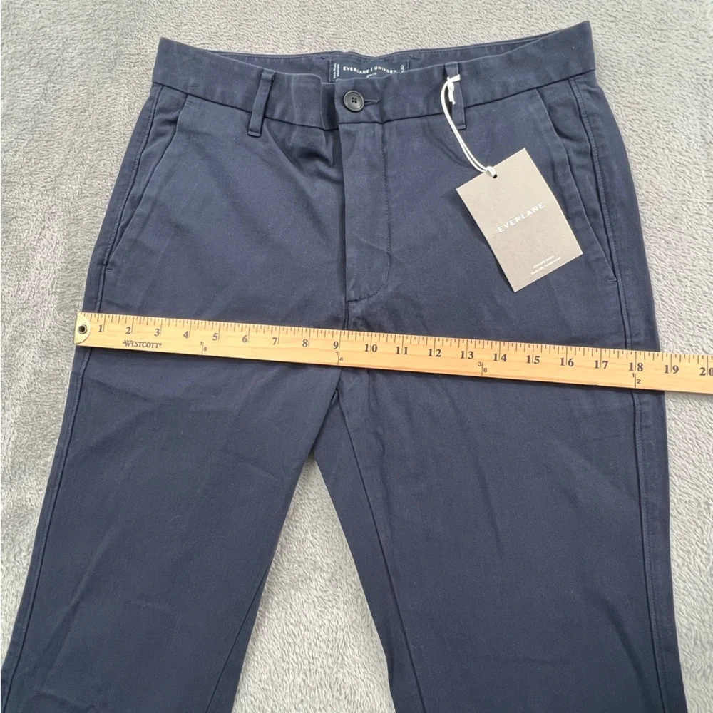NEW Everlane 30‎ x 30 Uniform Slim Fit Blue The Performance Chino Cotton Pants